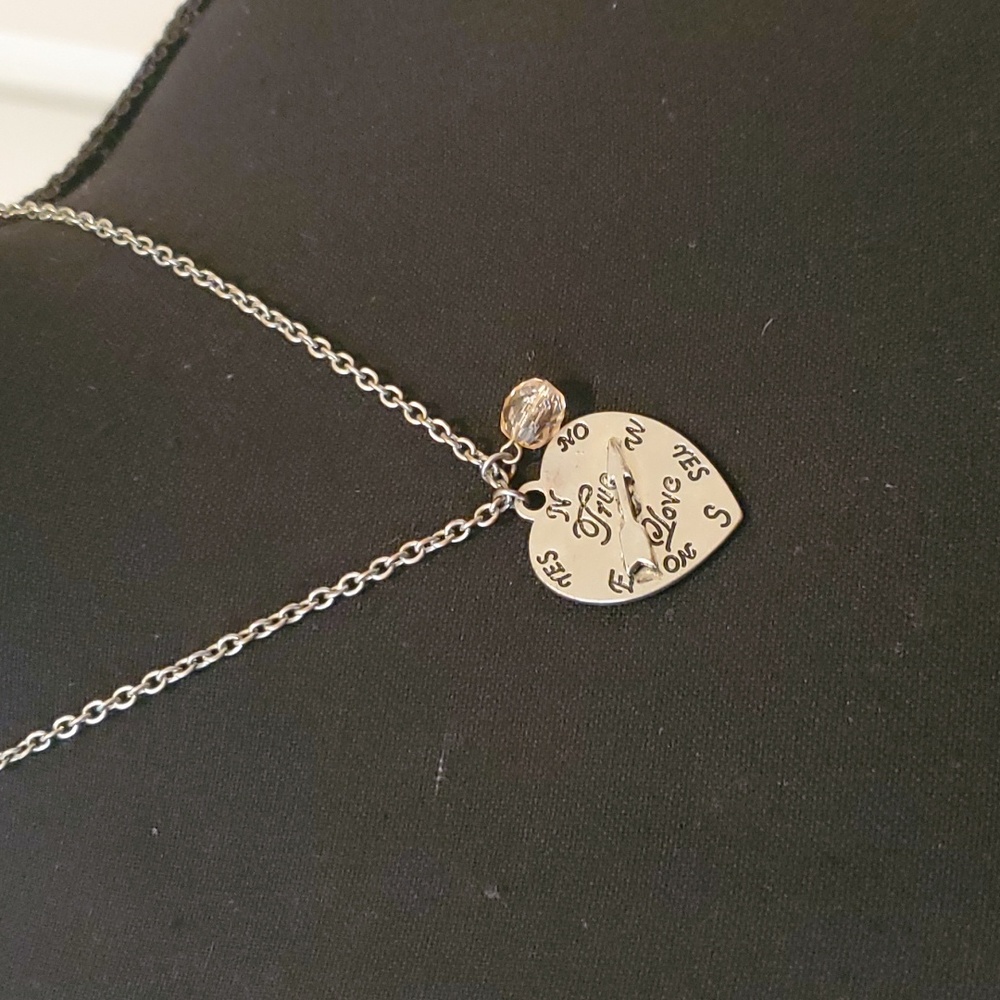 Super Cute "True Love" Compass Charm Necklace